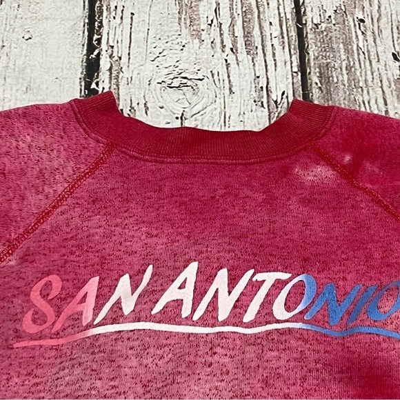 Vintage 1980s San Antonio Texas Travel Vacation Crewneck Sweatshirt - Picture 4 of 7